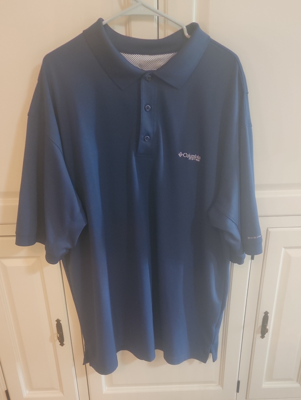 Columbia Men's Navy Blue Short-Sleeve Polo
